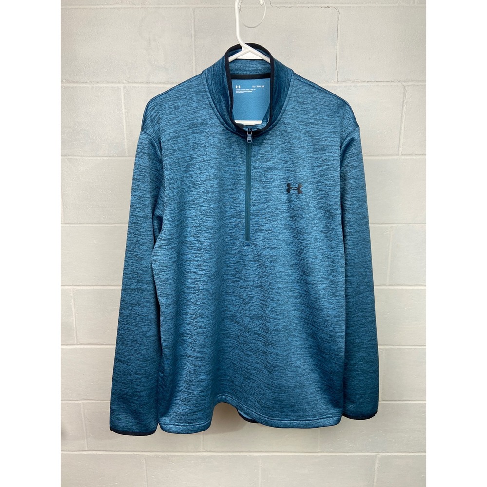 Under Armour Pullover 1/4 Zip Long Sleeve Training Top Athletic XL‎ Blue